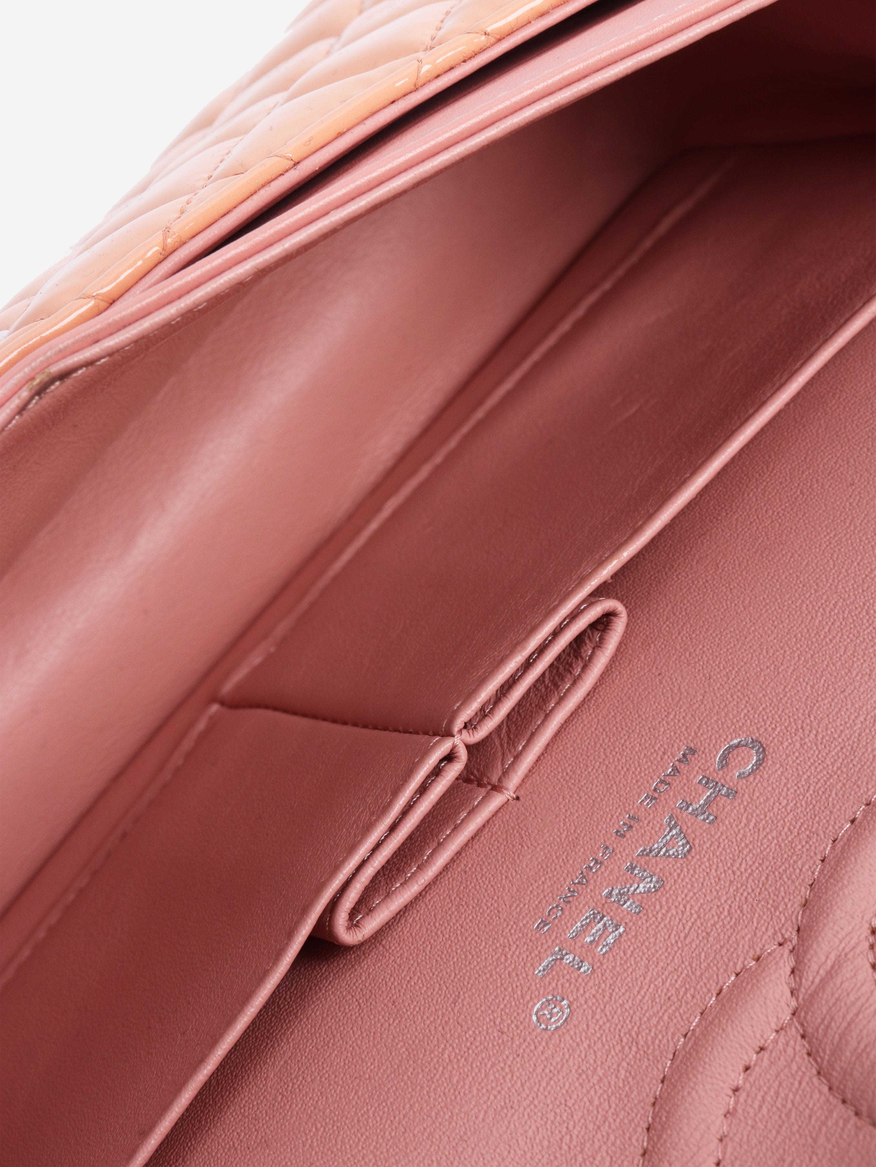 Pink 2012 patent leather double flap bag Cross-body Bags Chanel 