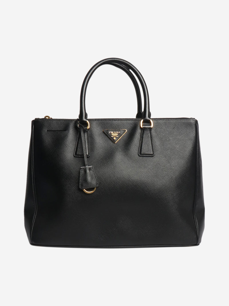 Black Saffiano Galleria bag Top Handle Bags Prada 