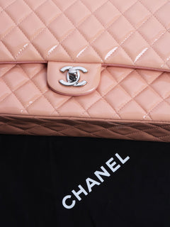 Pink 2012 patent leather double flap bag Cross-body Bags Chanel 
