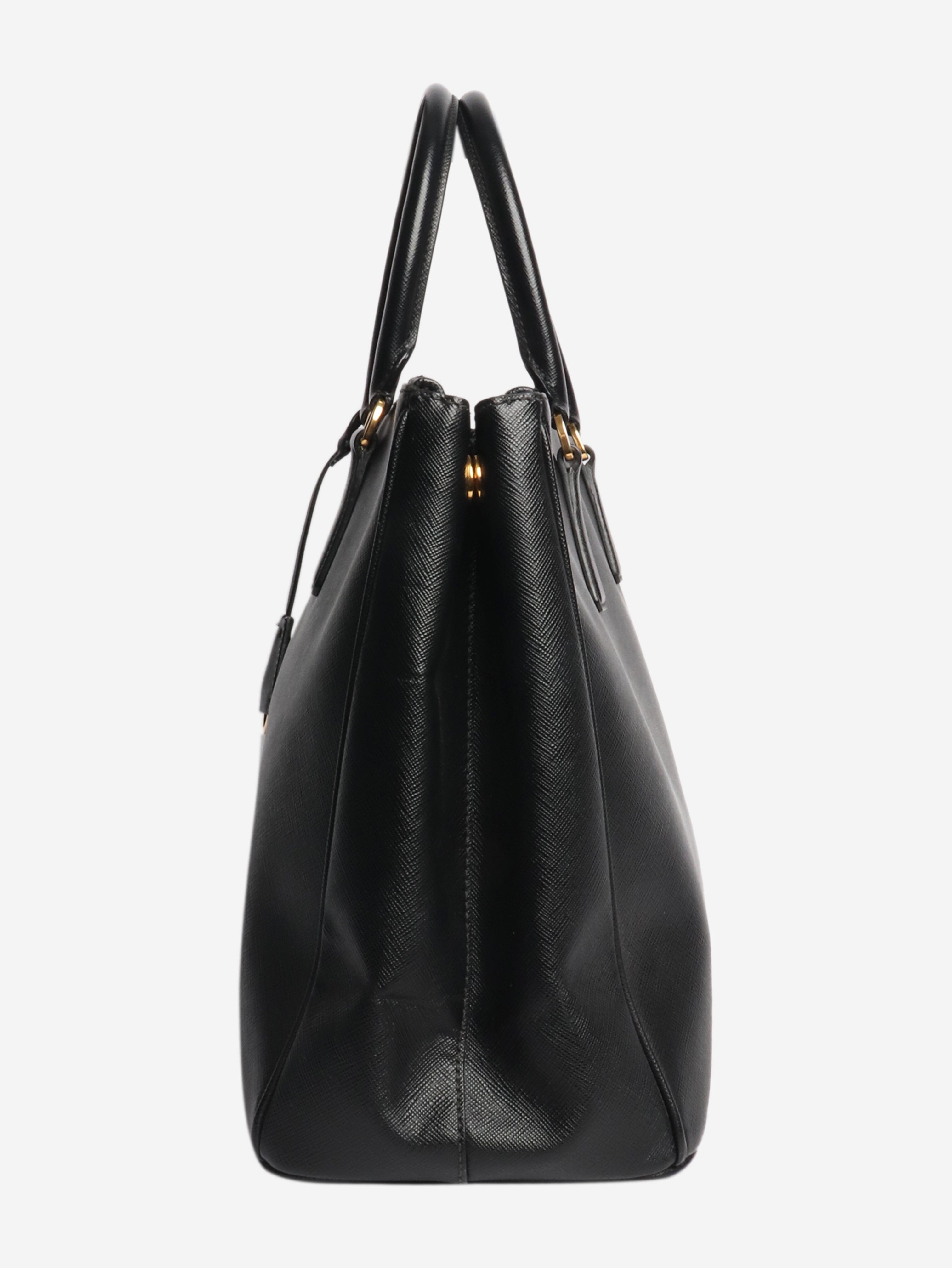 Black Saffiano Galleria bag Top Handle Bags Prada 