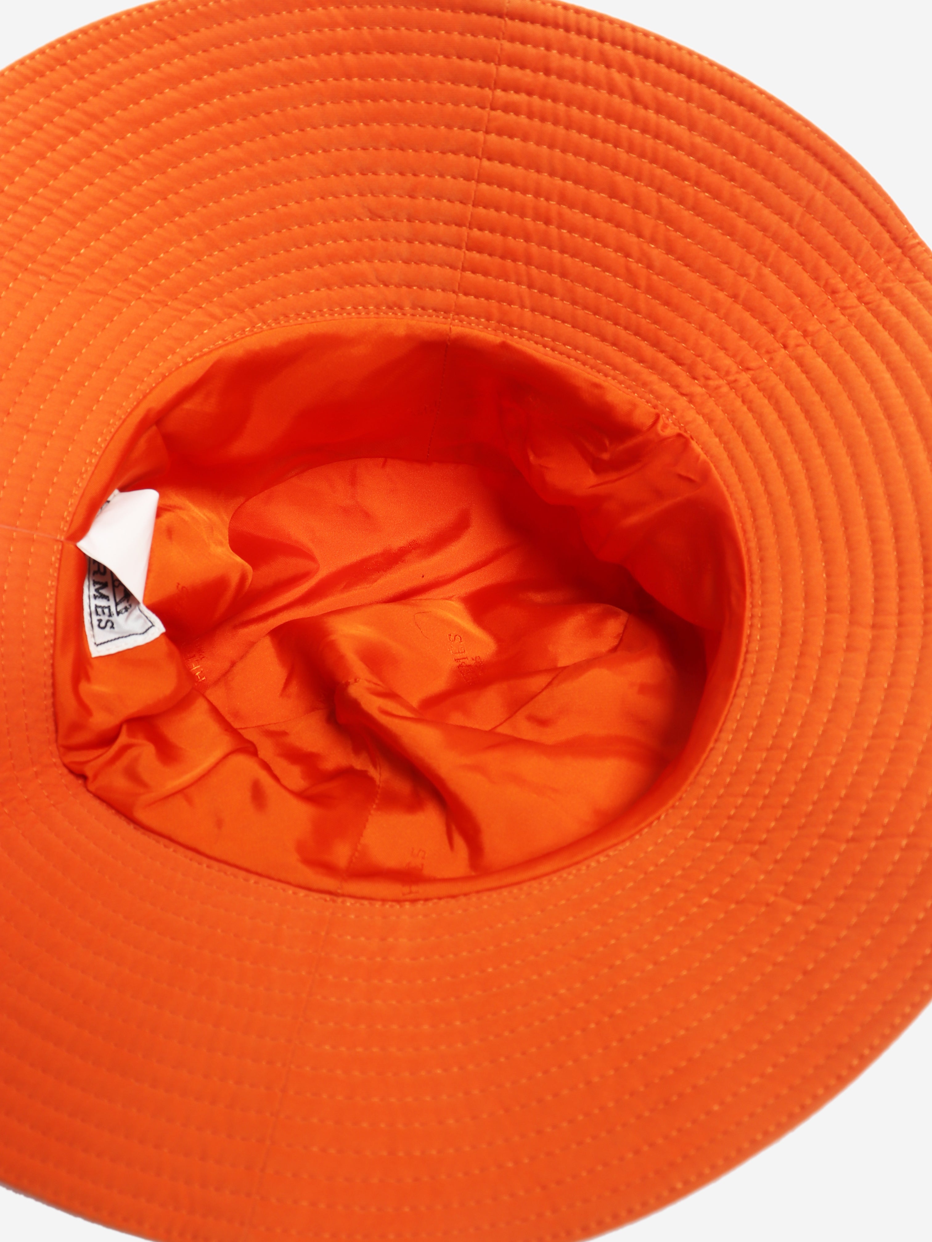 Orange bucket hat