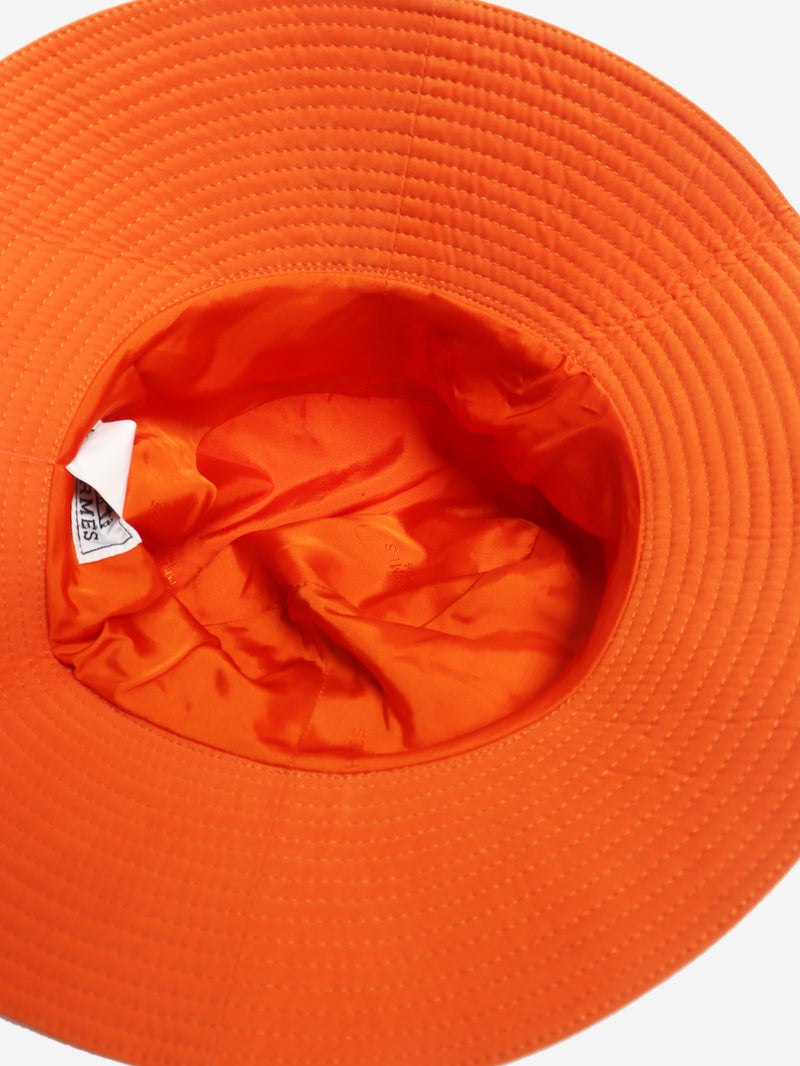 Orange bucket hat