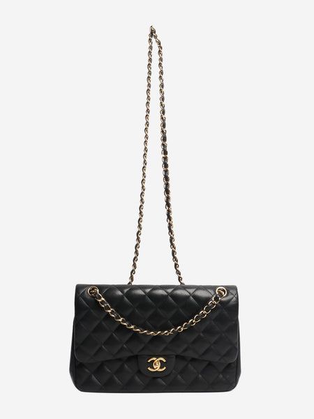 Black 2012 jumbo lambskin Classic Double Flap bag alternate image