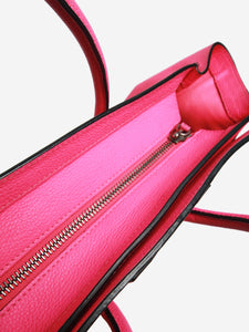 Celine Pink Micro luggage handbag