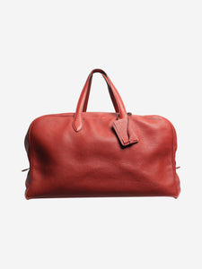 Hermes Red vintage 2001 Victoria 50 duffle bag