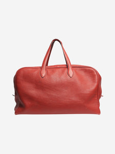 Hermes Red vintage 2001 Victoria 50 duffle bag