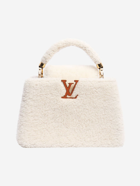 Cream shearling Capucines bag product image