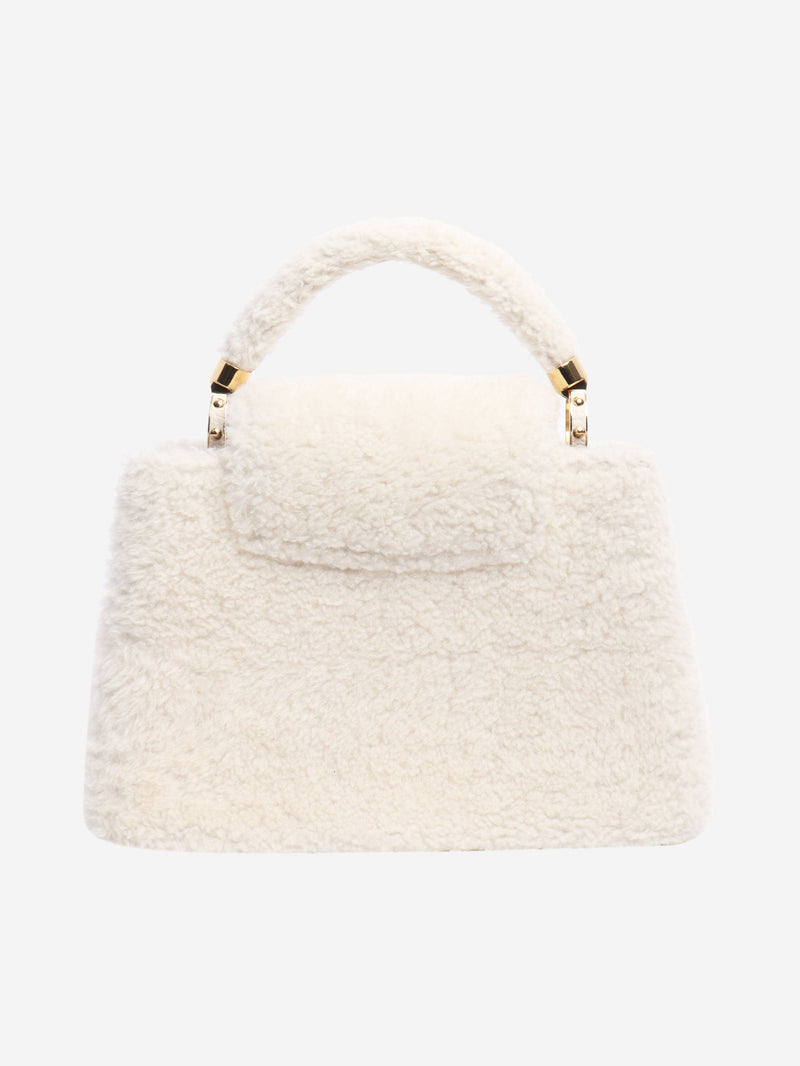 Cream shearling Capucines bag Shoulder bags Louis Vuitton 