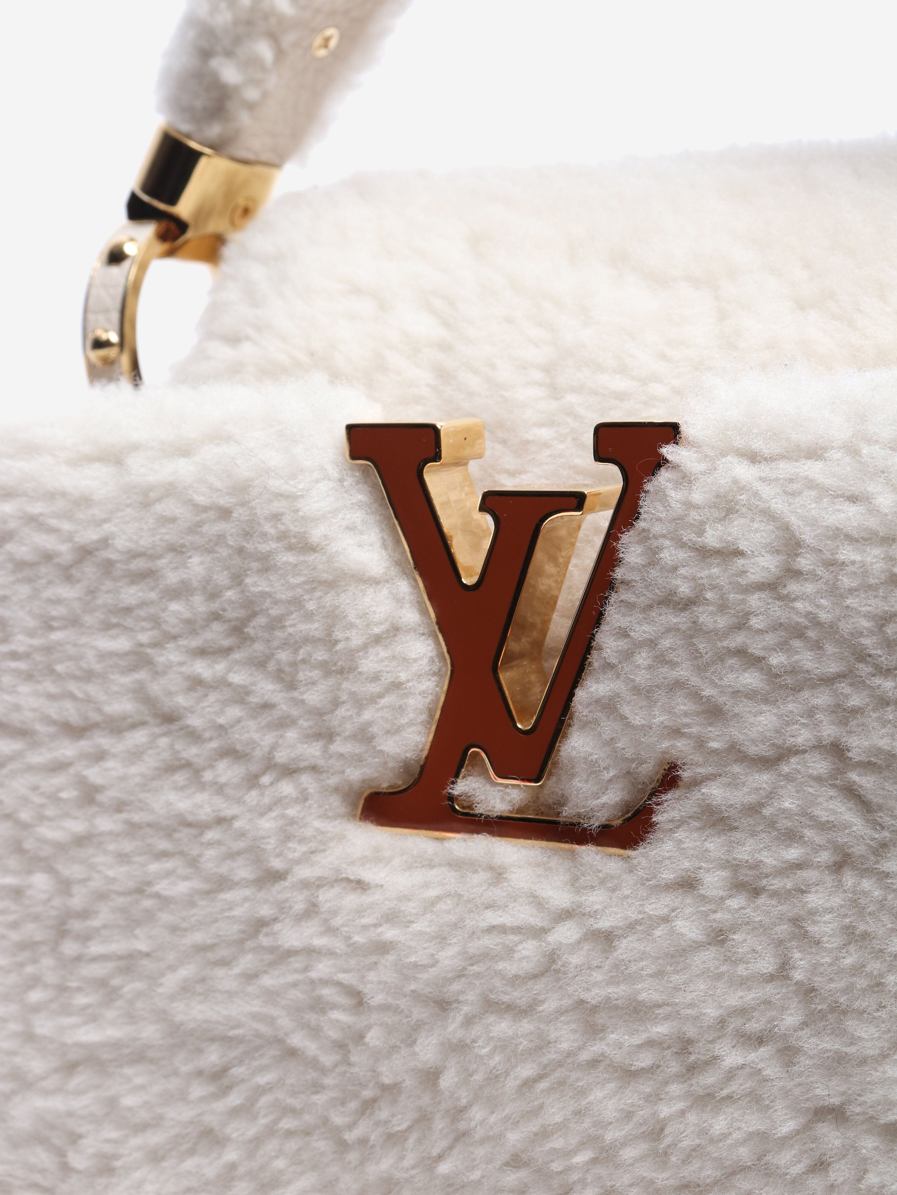 Cream shearling Capucines bag Shoulder bags Louis Vuitton 