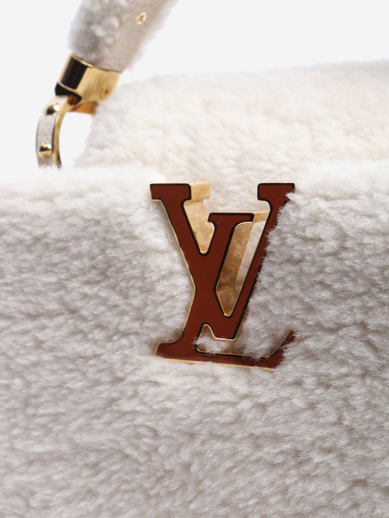 Cream shearling Capucines bag Shoulder bags Louis Vuitton 