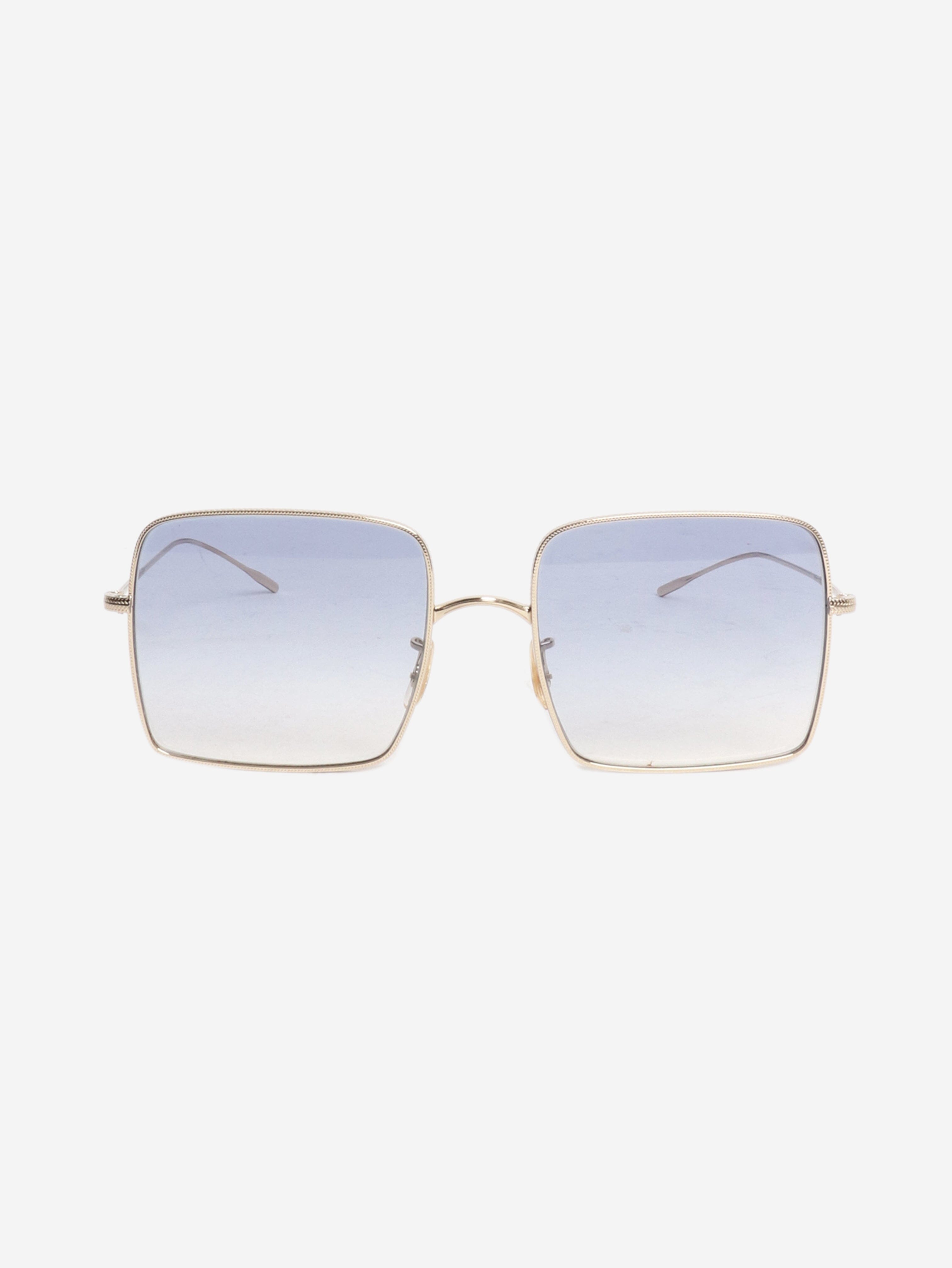 Gold metal square-frame sunglasses Sunglasses Oliver Peoples 