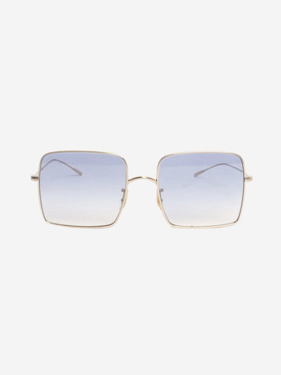 Gold metal square-frame sunglasses Sunglasses Oliver Peoples 