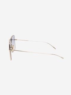 Gold metal square-frame sunglasses Sunglasses Oliver Peoples 