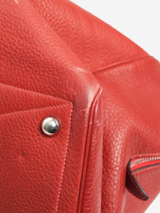 Hermes Red vintage 2001 Victoria 50 duffle bag