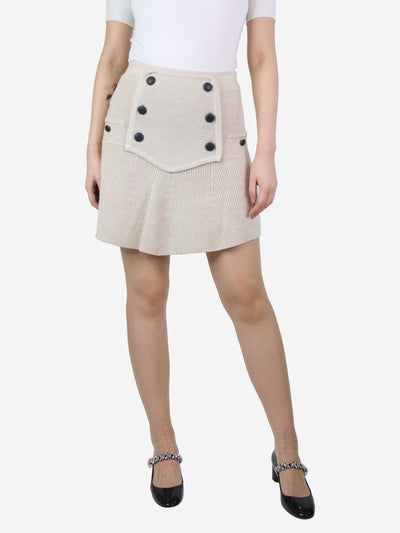 Beige buttoned knit skirt - size UK 10 Skirts Isabel Marant 