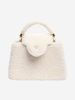Cream shearling Capucines bag Shoulder bags Louis Vuitton 