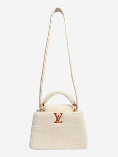 Cream shearling Capucines bag Shoulder bags Louis Vuitton 