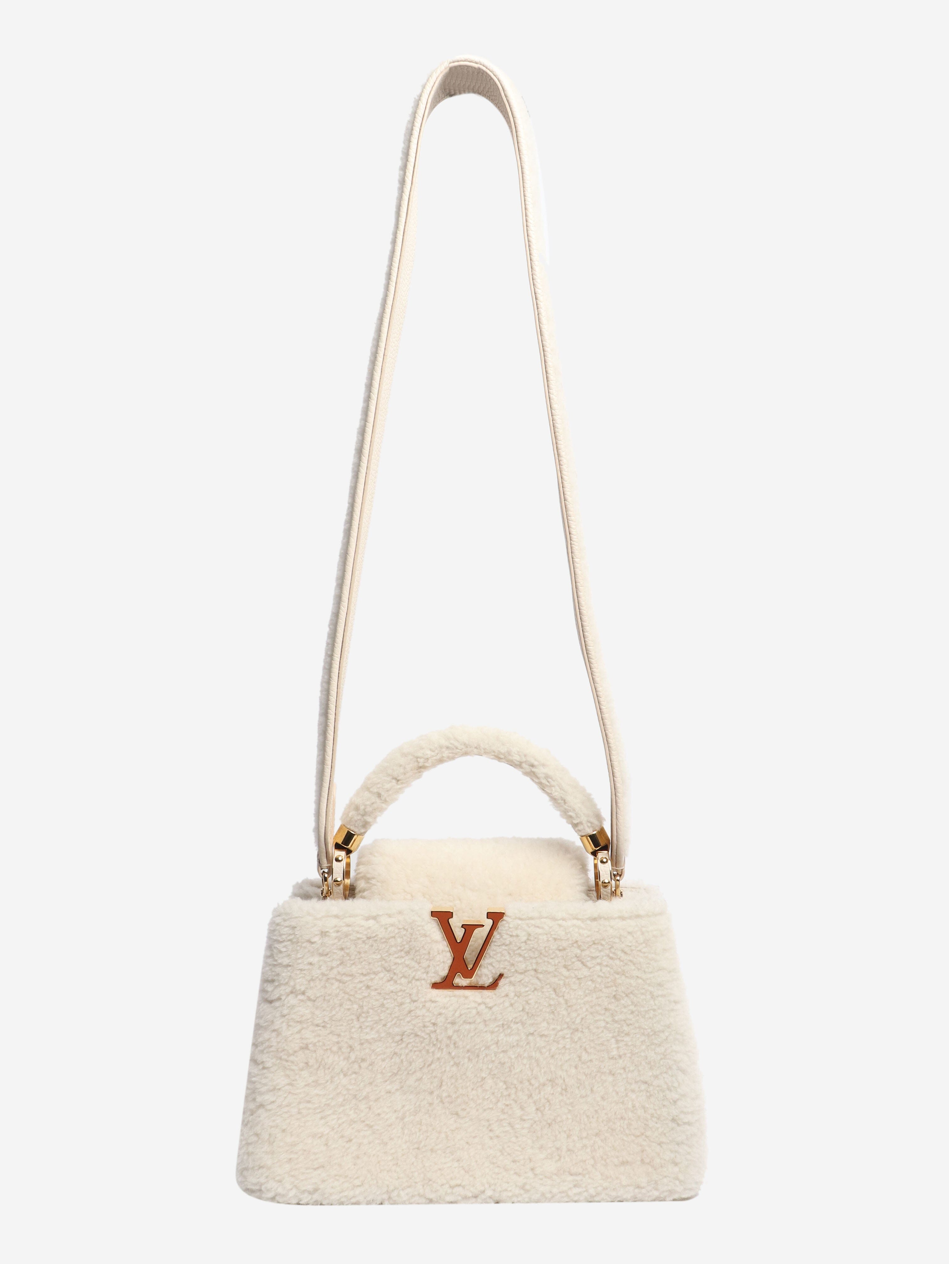 Cream shearling Capucines bag Shoulder bags Louis Vuitton 