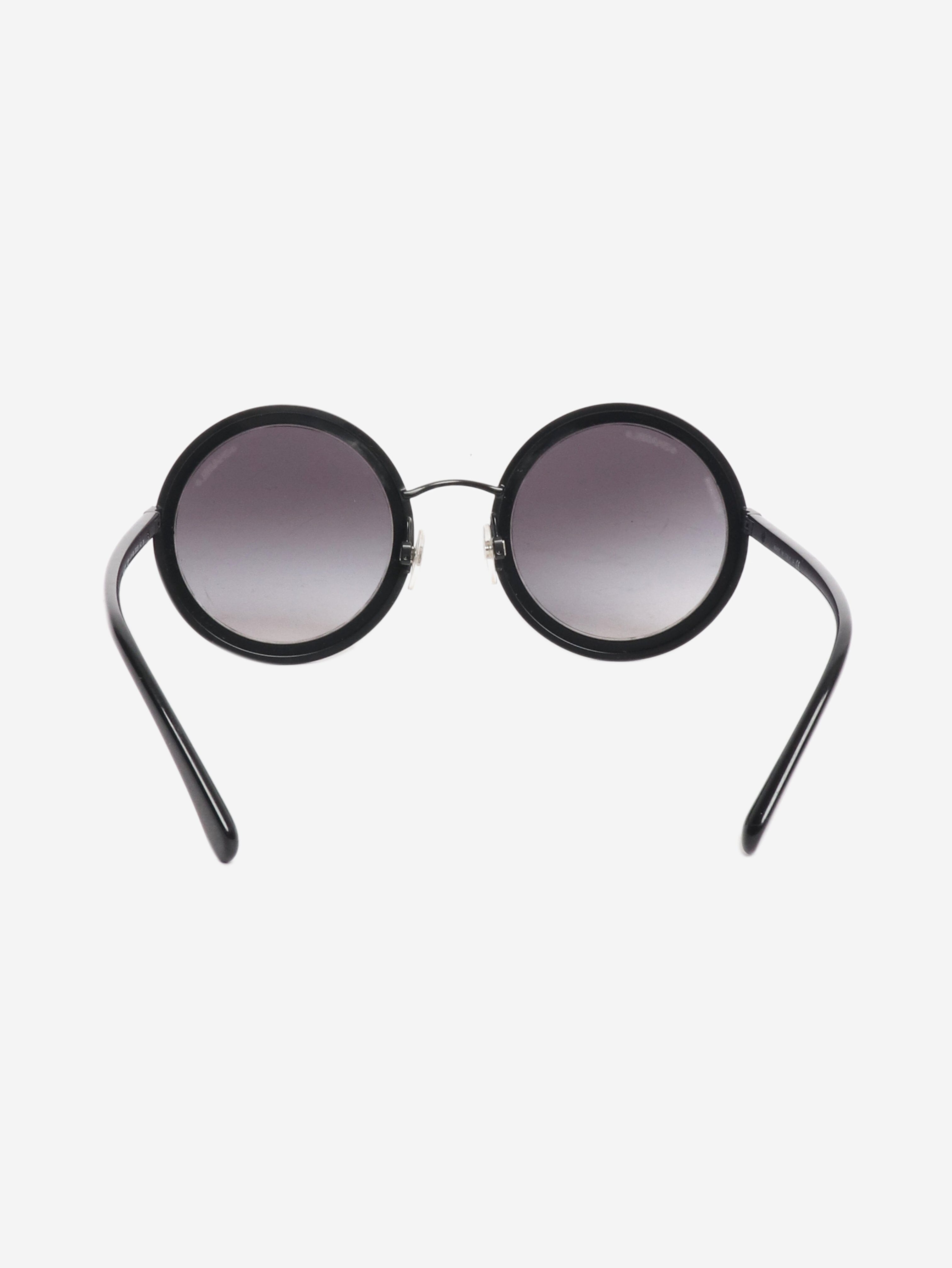Black round-frame sunglasses Sunglasses Chanel 
