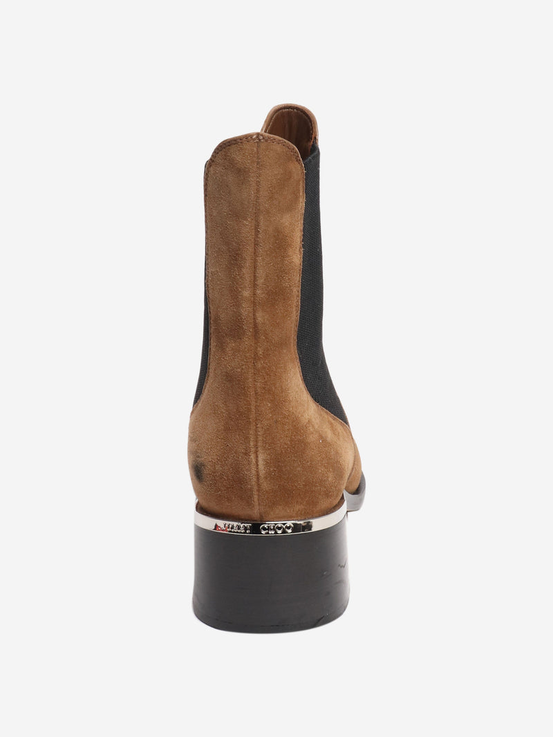 Brown suede ankle boots - size EU 39.5 (UK 6.5) Boots Jimmy Choo 