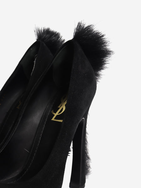 Black suede platform heels - size EU 38 (UK 5) alternate image