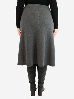 Grey wool midi skirt - size M Skirts Joseph 