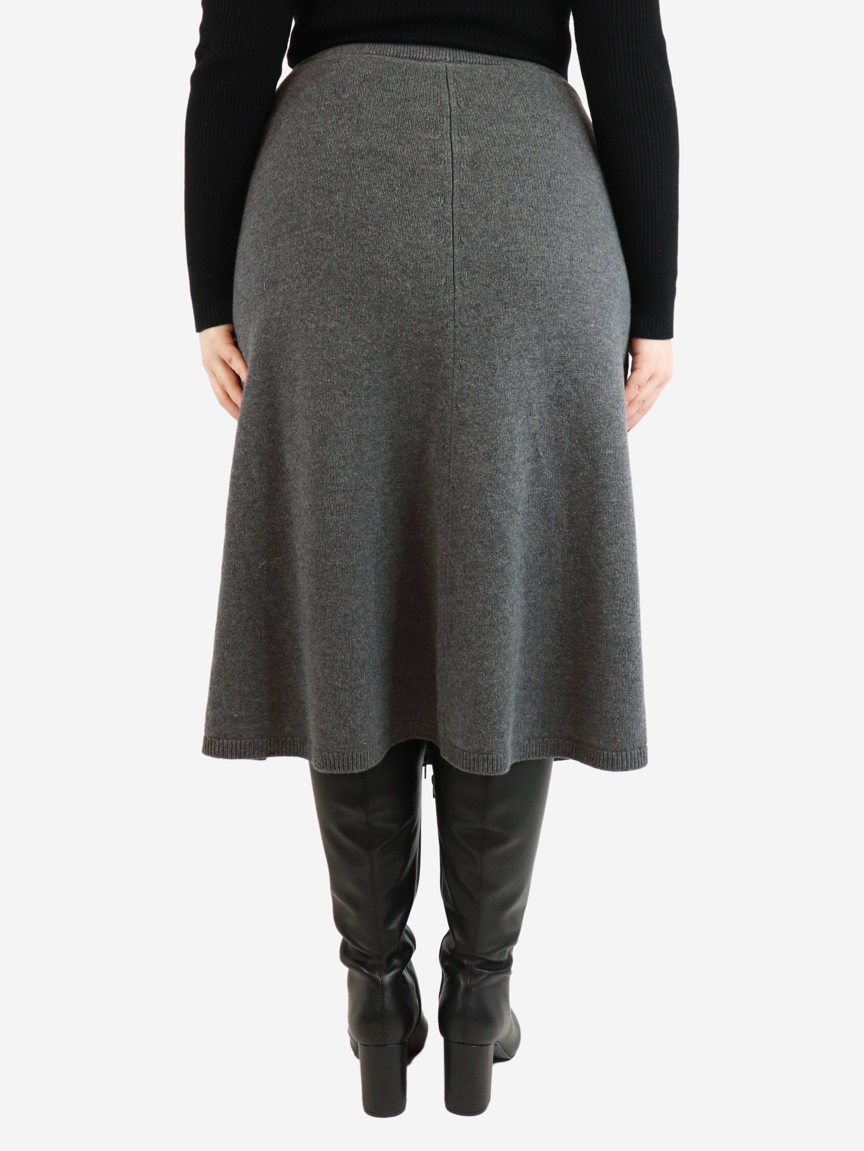 Grey wool midi skirt - size M Skirts Joseph 