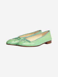 Chanel Mint green patent ballet flats - size EU 38