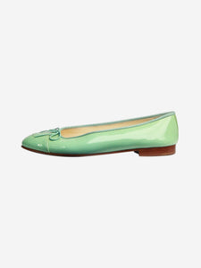 Chanel Mint green patent ballet flats - size EU 38