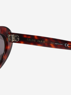 Brown tortoise shell oval sunglasses Sunglasses Celine 