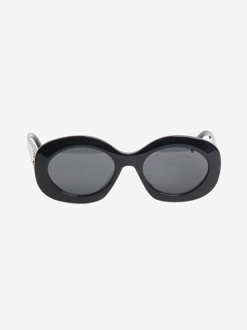Black Triomphe oversized round-frame sunglasses Sunglasses Celine 