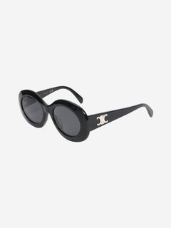 Black Triomphe oversized round-frame sunglasses Sunglasses Celine 