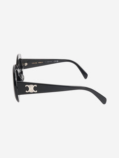Black Triomphe oversized round-frame sunglasses Sunglasses Celine 