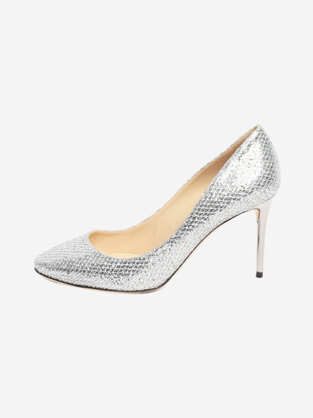 Silver sparkly heels - size EU 36 (UK 3) product image