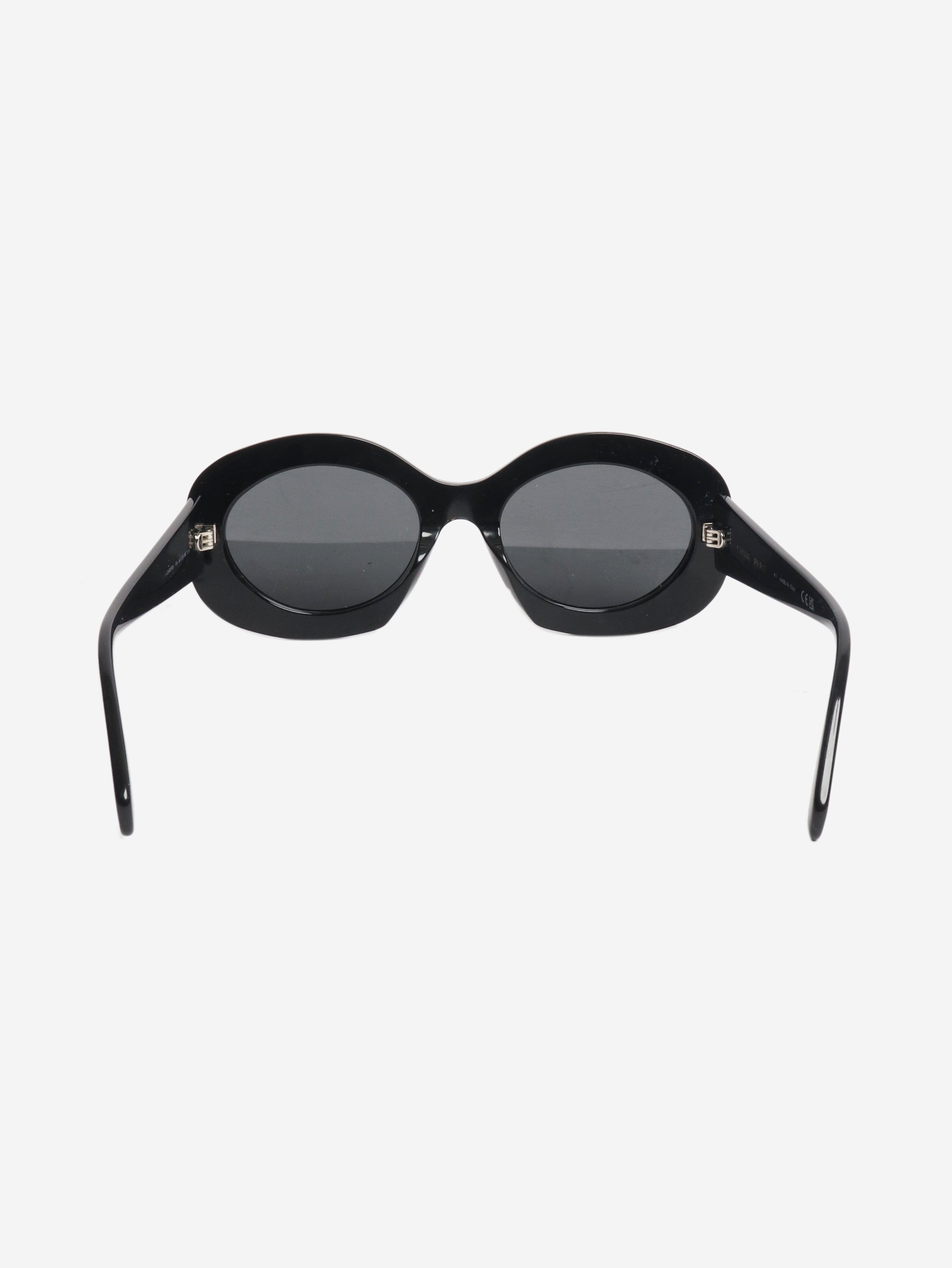 Black Triomphe oversized round-frame sunglasses Sunglasses Celine 