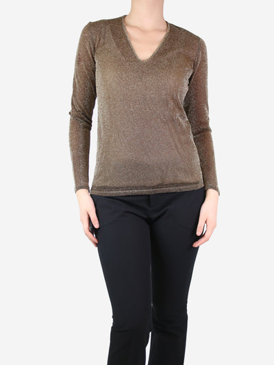 Gold sparkly top - size IT 42 Tops Missoni 