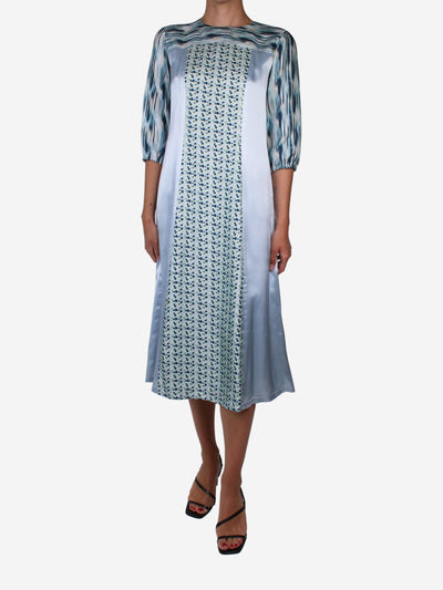 Blue printed midi dress - size UK 8 Dresses Stella McCartney 