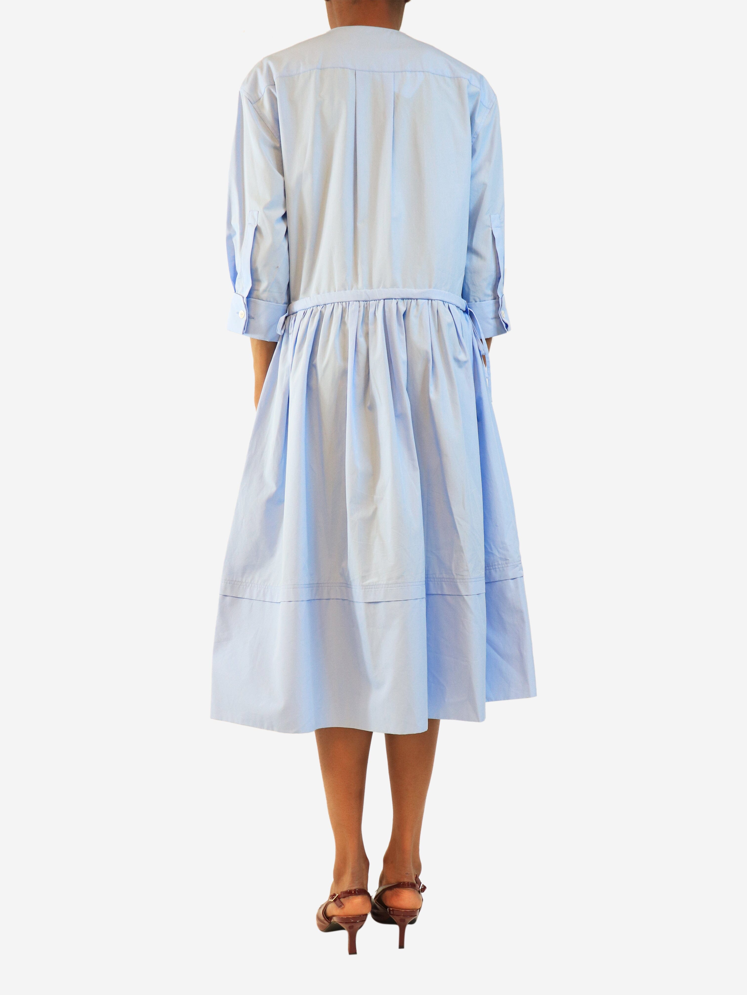 Blue cotton poplin midi dress - size UK 6 Dresses Marni 
