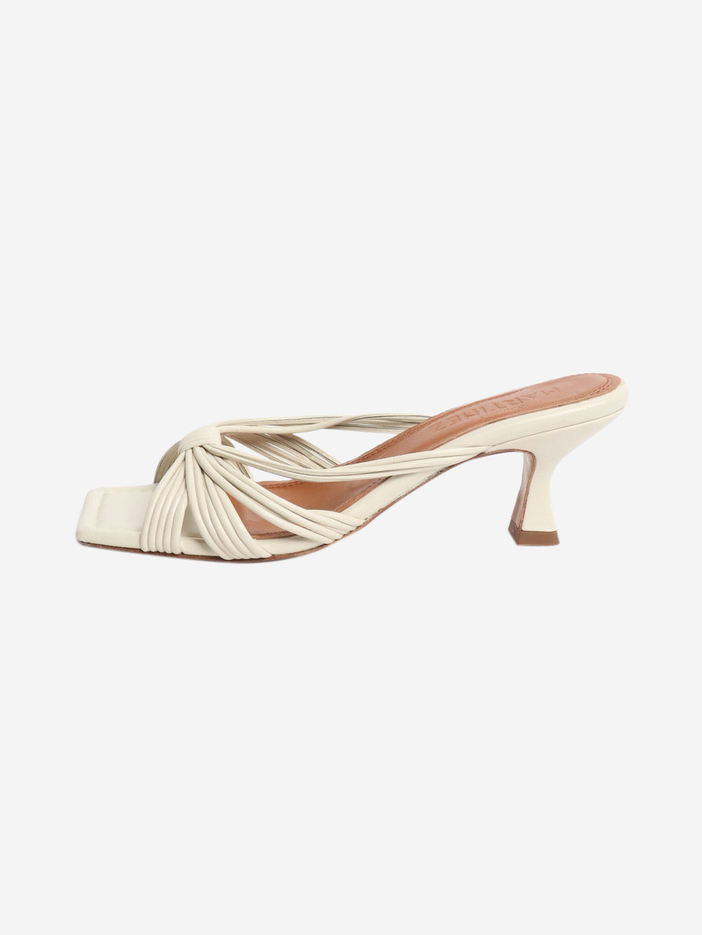 Ivory leather mules - size EU 39 Heels Martinez 