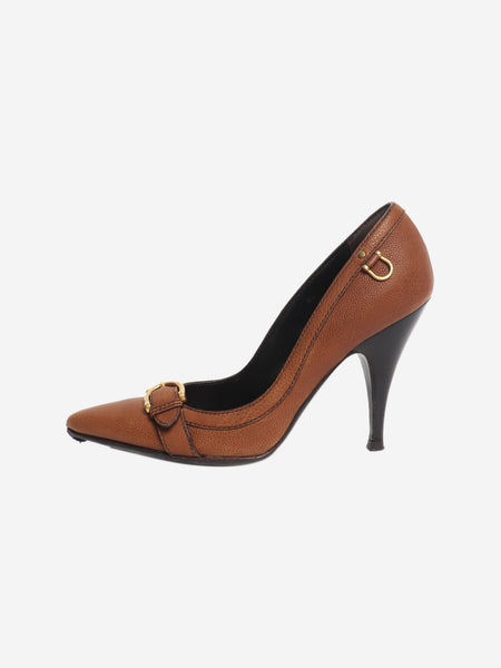 Brown pointed-toe pumps - size EU 36 (UK 3) product image