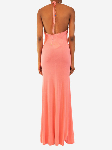 Pink beach quartz halter dress - size S alternate image