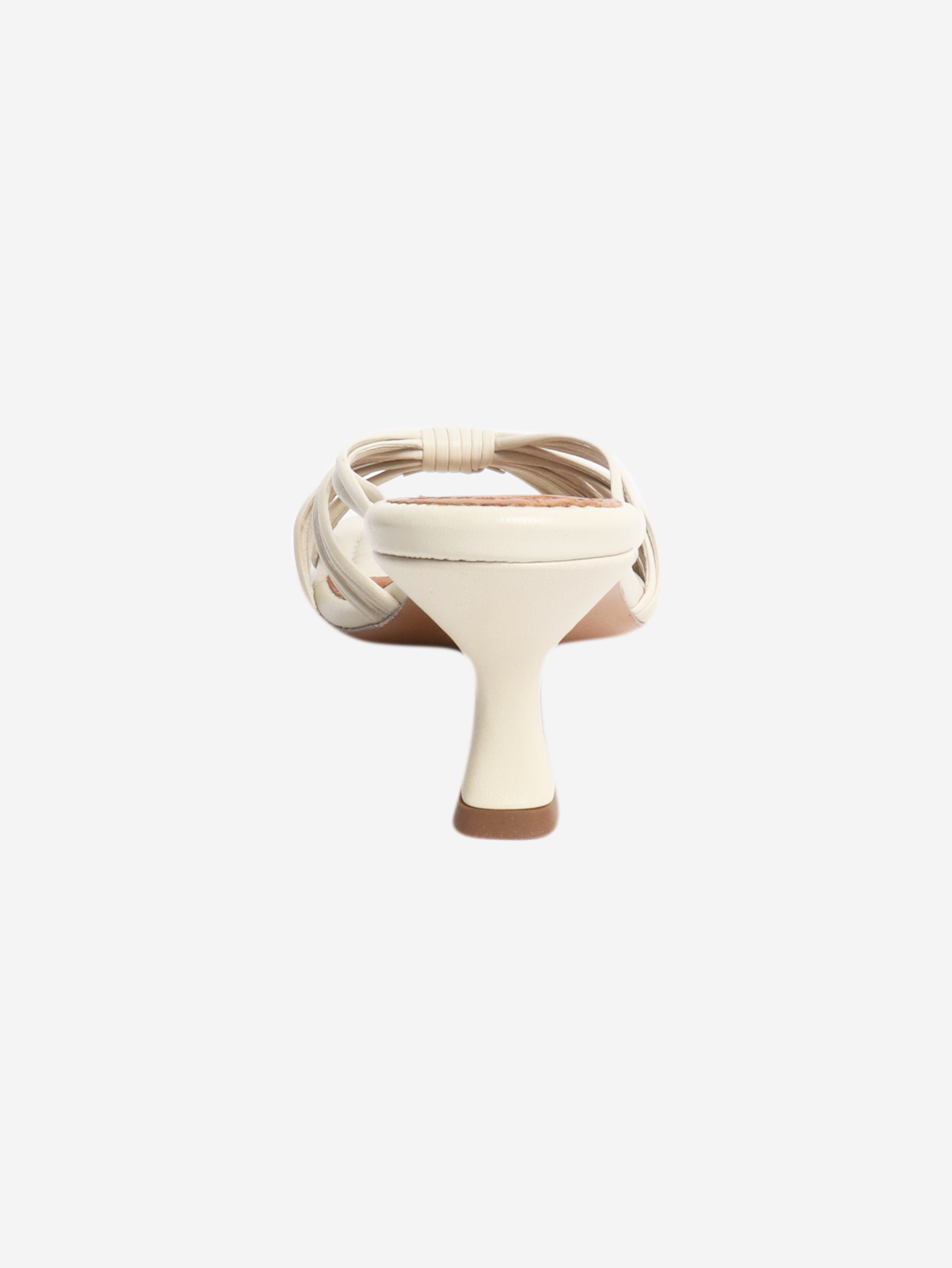 Ivory leather mules - size EU 39