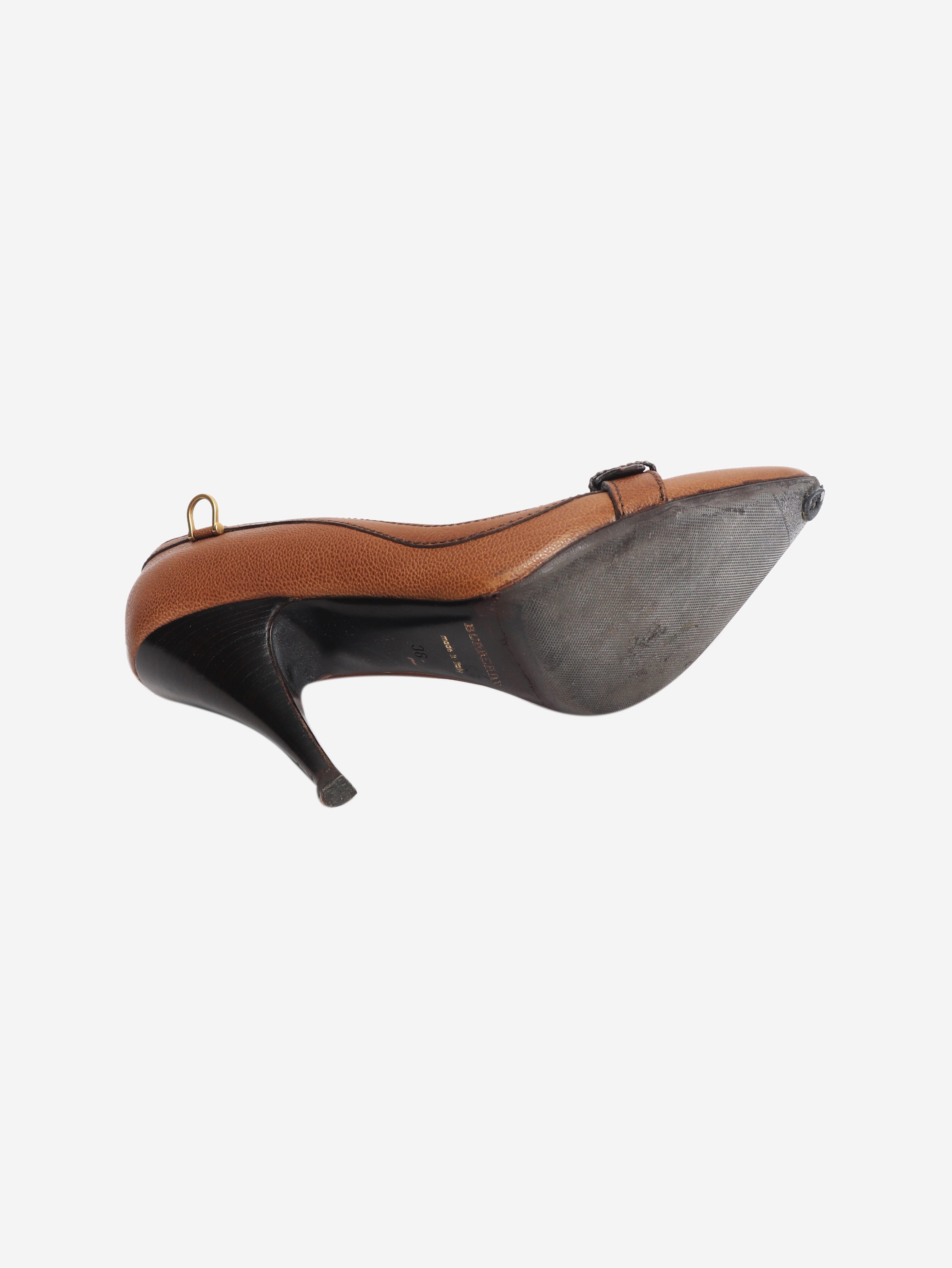 Brown pointed-toe pumps - size EU 36 (UK 3) Heels Burberry 