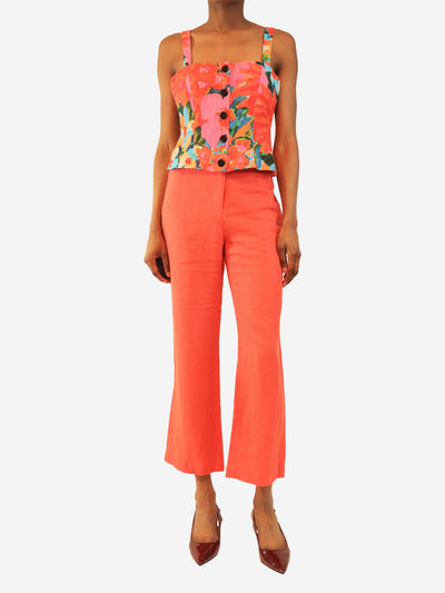 Red linen top and trousers set - size UK 6 Sets Mara Hoffman 