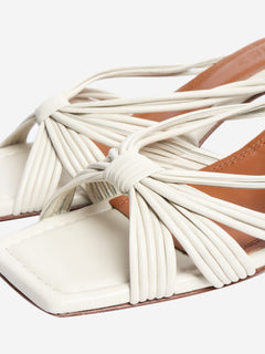 Ivory leather mules - size EU 39