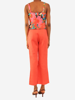 Red linen top and trousers set - size UK 6 Sets Mara Hoffman 