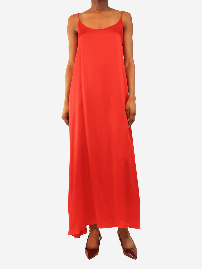 Red silk slip dress - size UK 6 Dresses Mansur Gavriel 