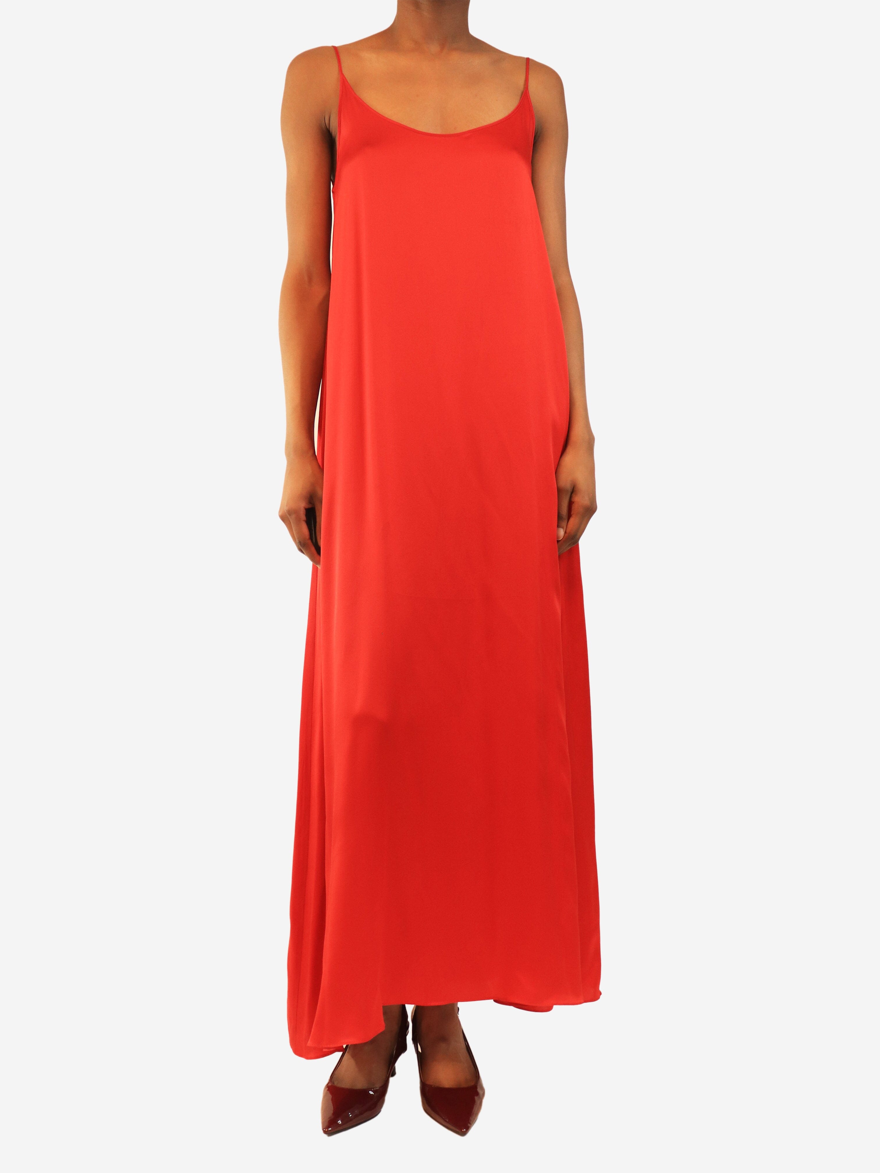 Red silk slip dress - size UK 6 Dresses Mansur Gavriel 