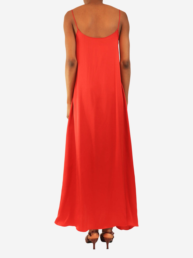 Red silk slip dress - size UK 6 Dresses Mansur Gavriel 