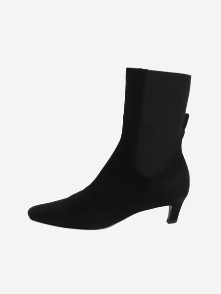 Black suede ankle boots - size EU 36 (UK 3) product image